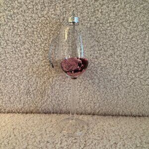 Christmas Wine Glass Ornament - Wondershop